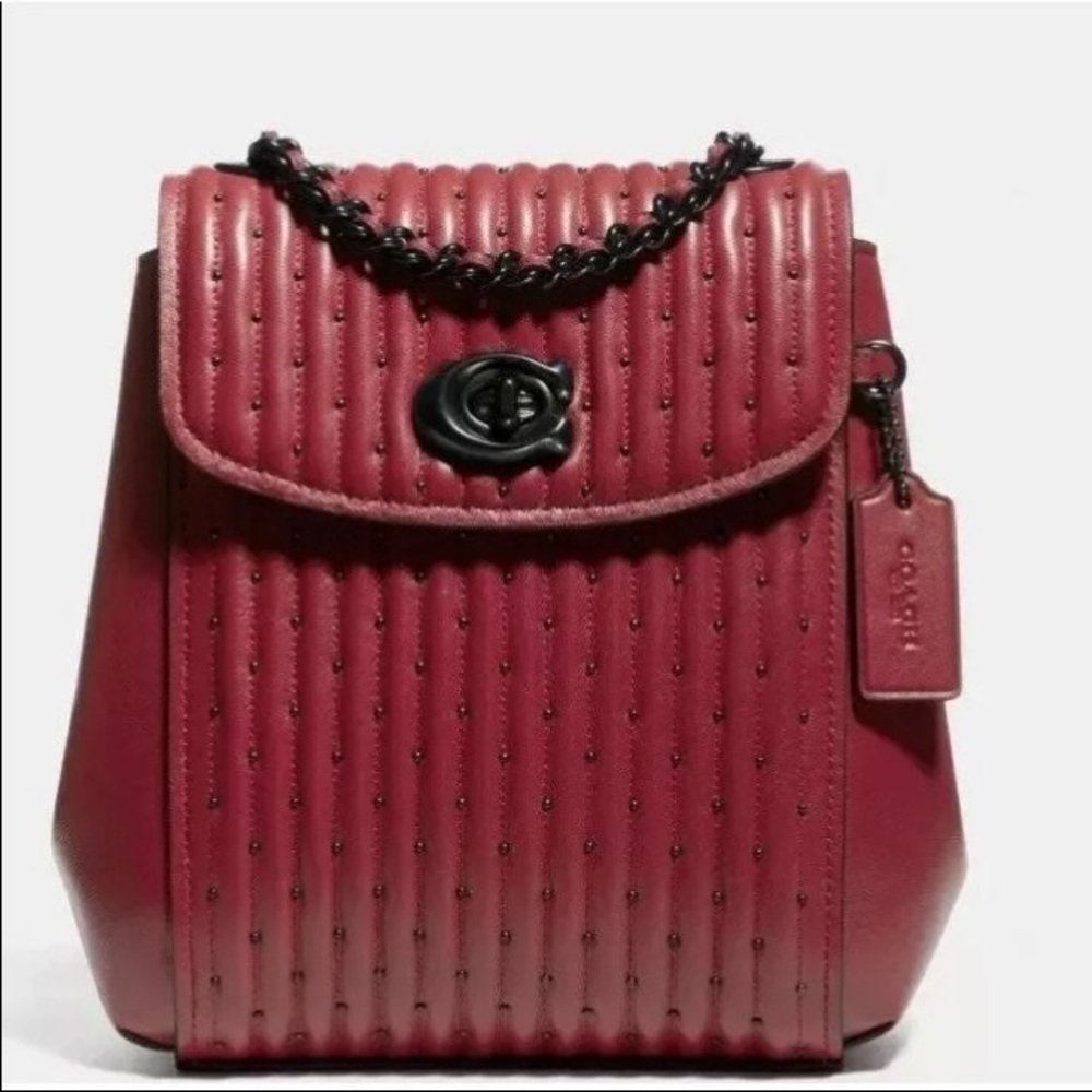Coach parker 16 red backpack/Crossbody